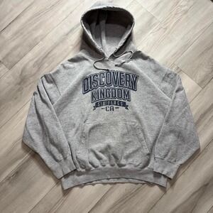 MV Sport Six Flags Discovery Kingdom CA Hoodie Heather Gray Mens XXL
